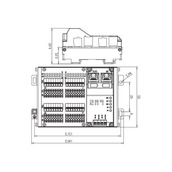 PROFINET protocol, IP20, 32DI, NPN, terminal type, RJ45 network port、远程模块、009A32